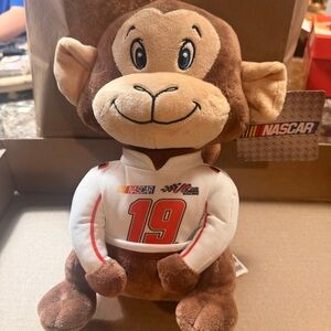 NASCAR Brown Plush Monkey Toy